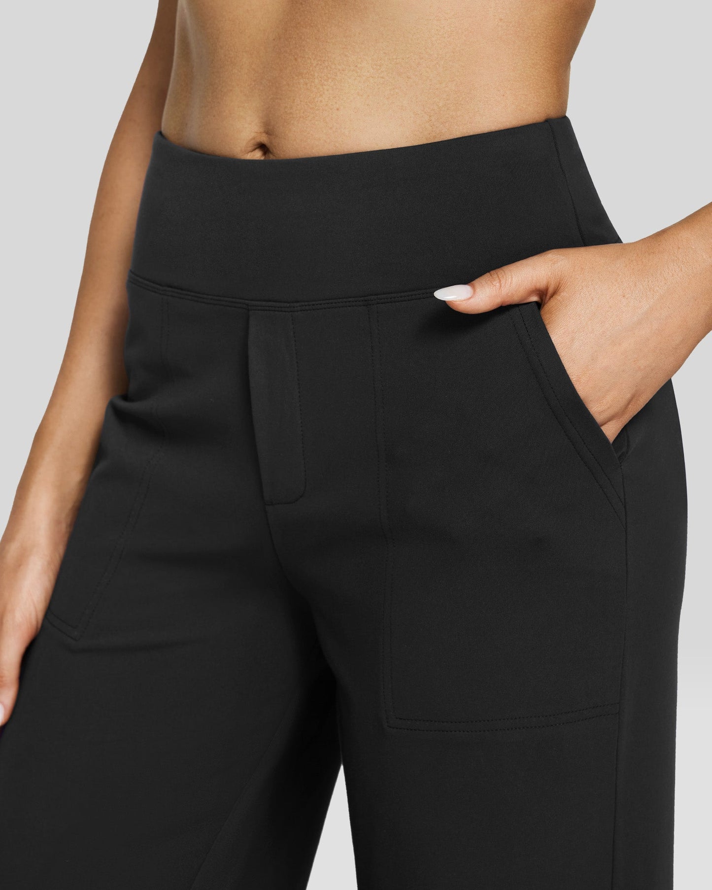 Rizon Loose High-Rise Business Casual Pants