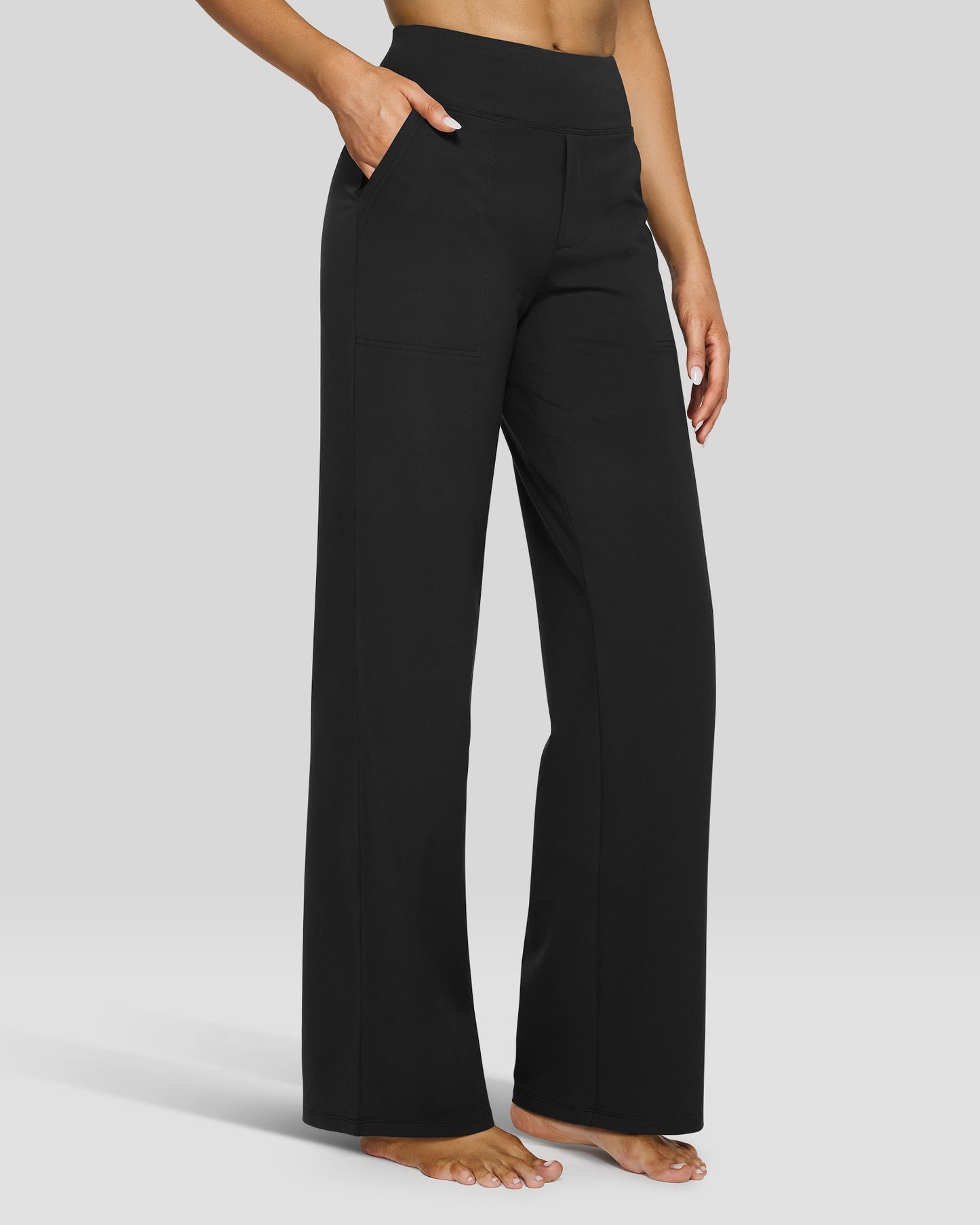 Rizon Loose High-Rise Business Casual Pants