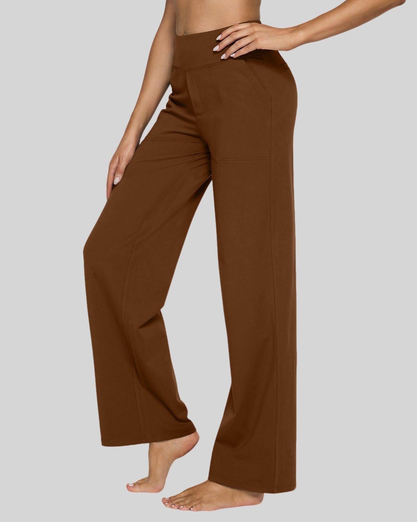 Rizon Loose High-Rise Business Casual Pants