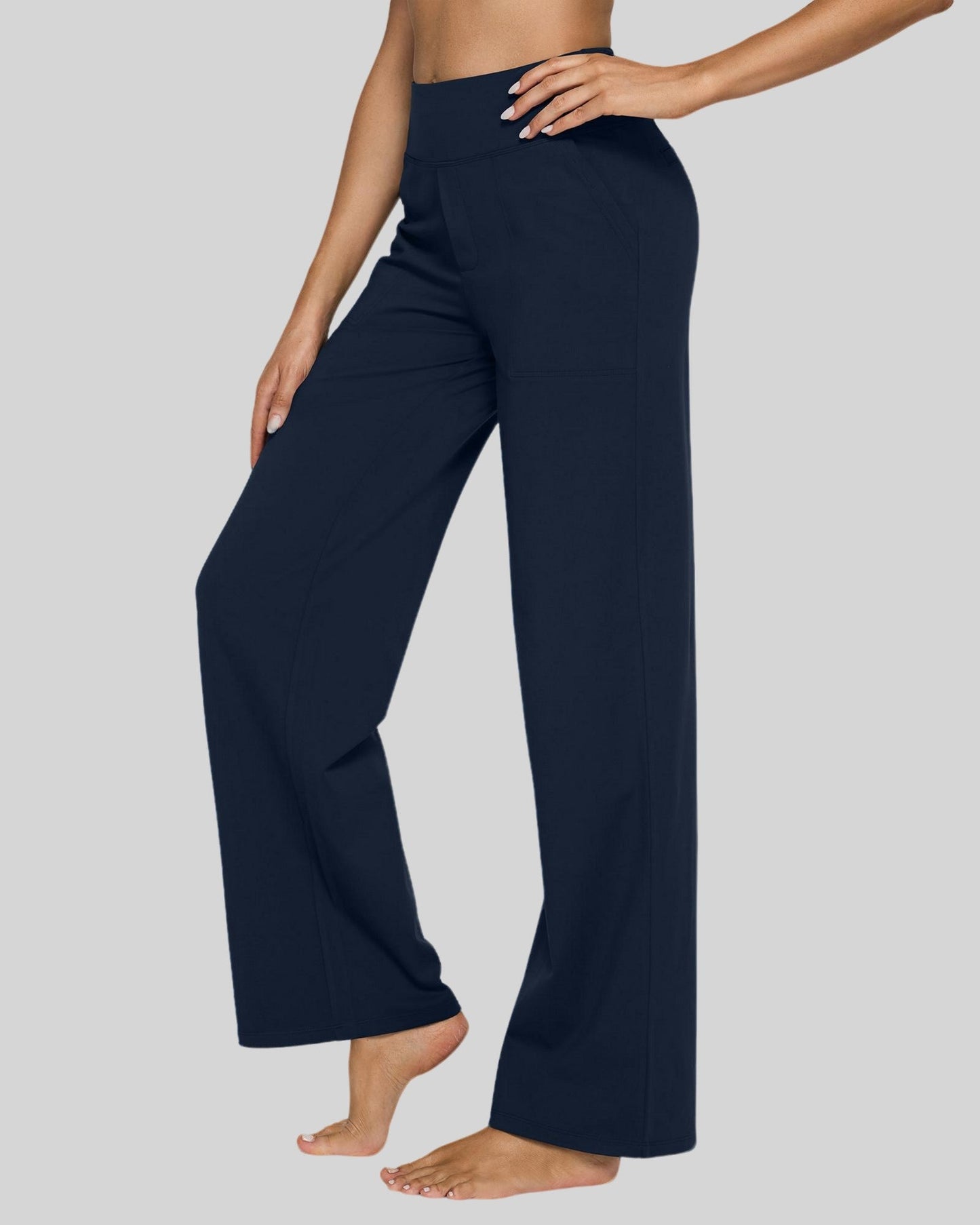 Rizon Loose High-Rise Business Casual Pants