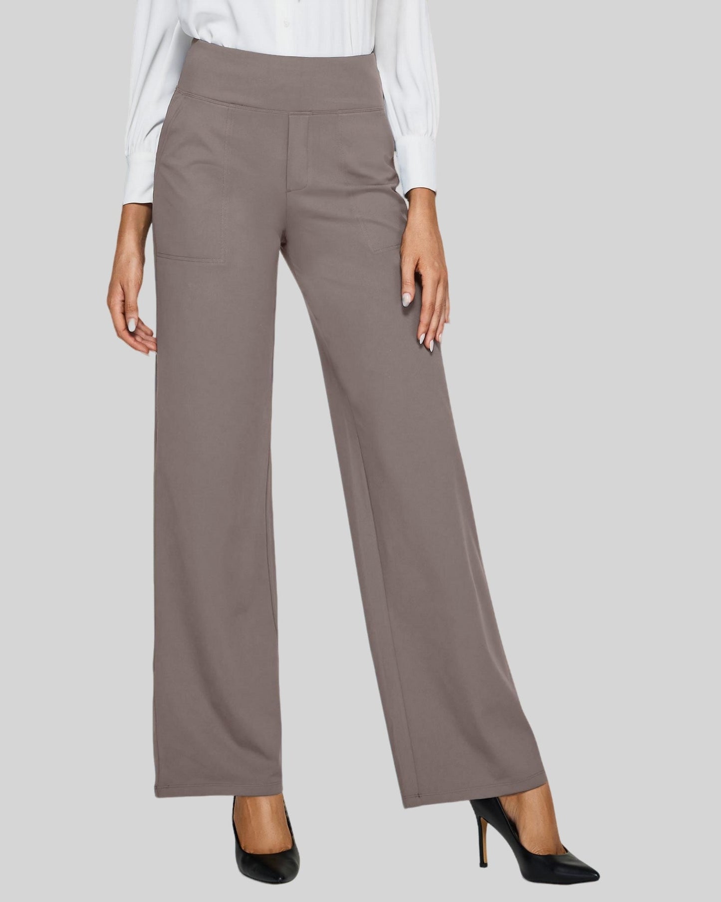 Rizon Loose High-Rise Business Casual Pants