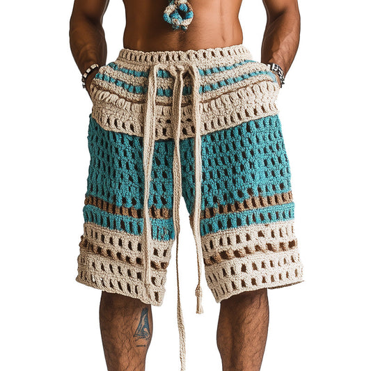 Men's Holiday Braided Beach Short