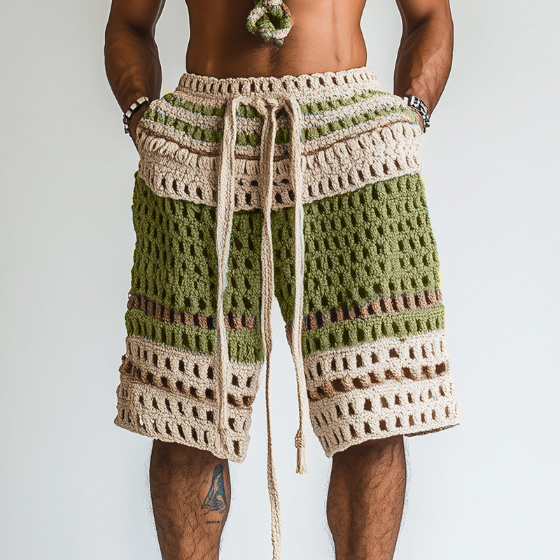 Men's Holiday Braided Beach Short