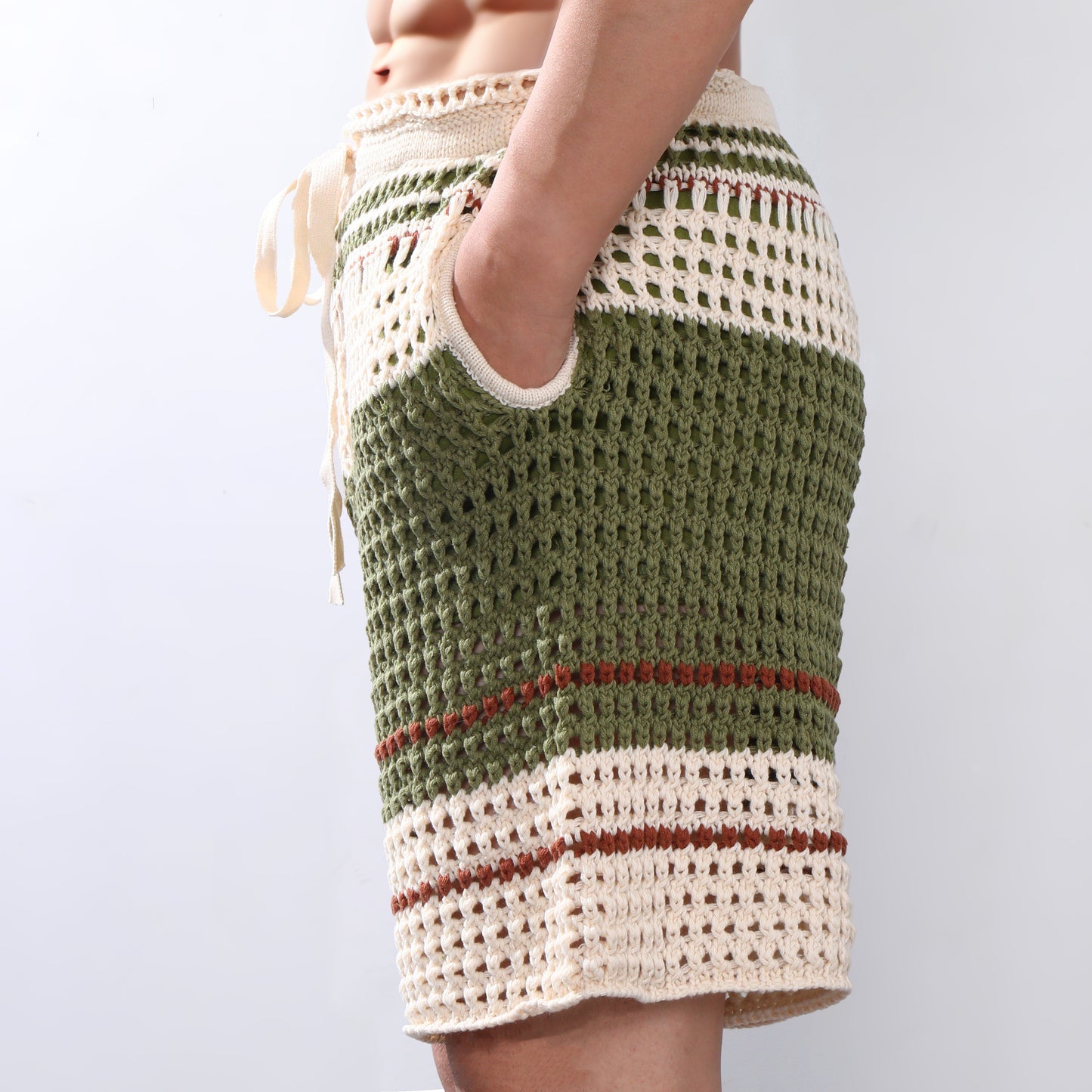Men's Holiday Braided Beach Short