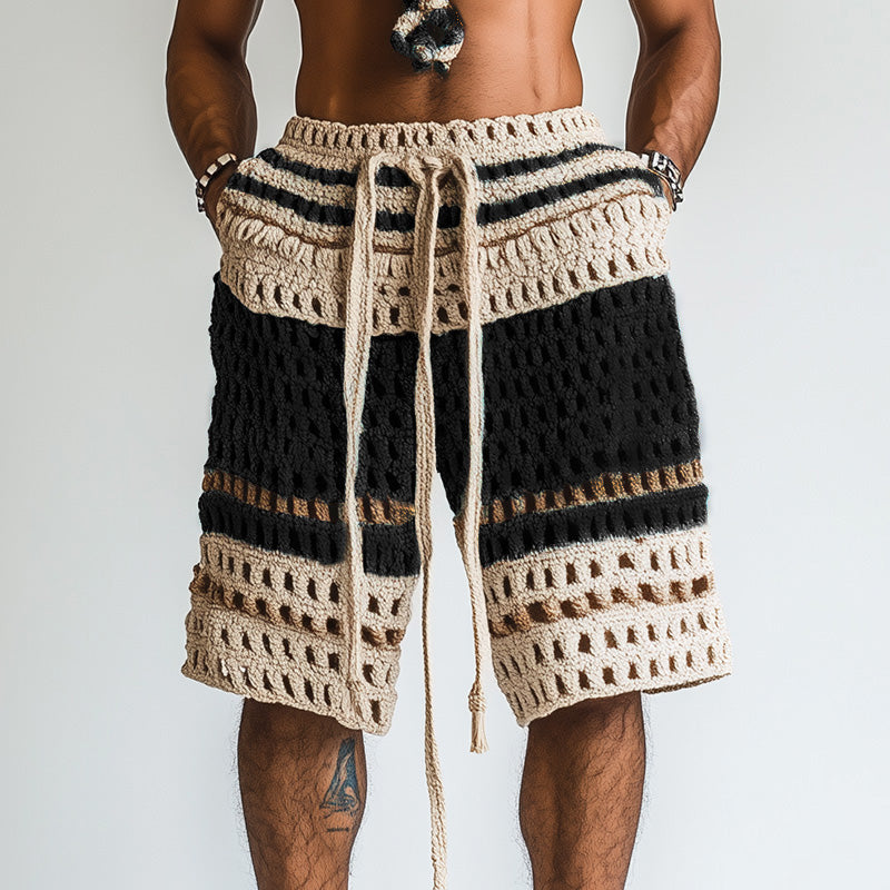 Men's Holiday Braided Beach Short