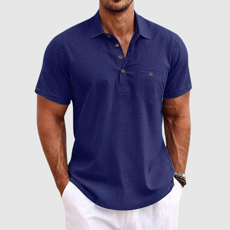 Joel Linen Polo Shirt