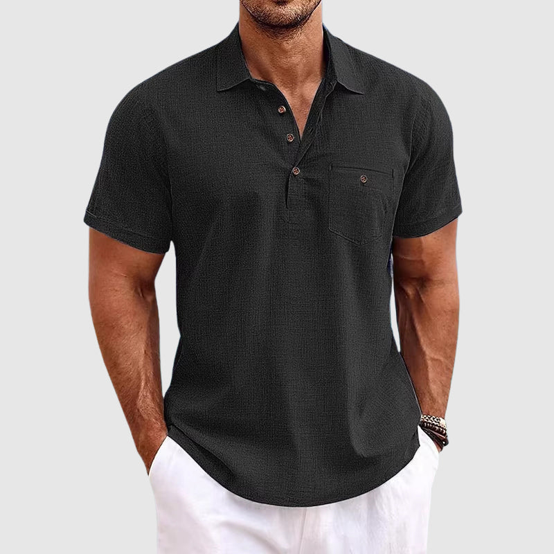 Joel Linen Polo Shirt