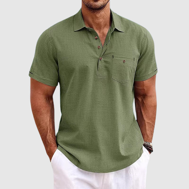 Joel Linen Polo Shirt