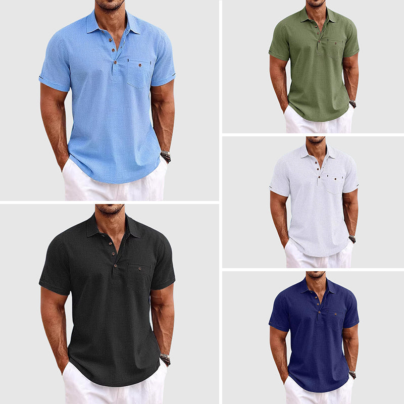 Joel Linen Polo Shirt