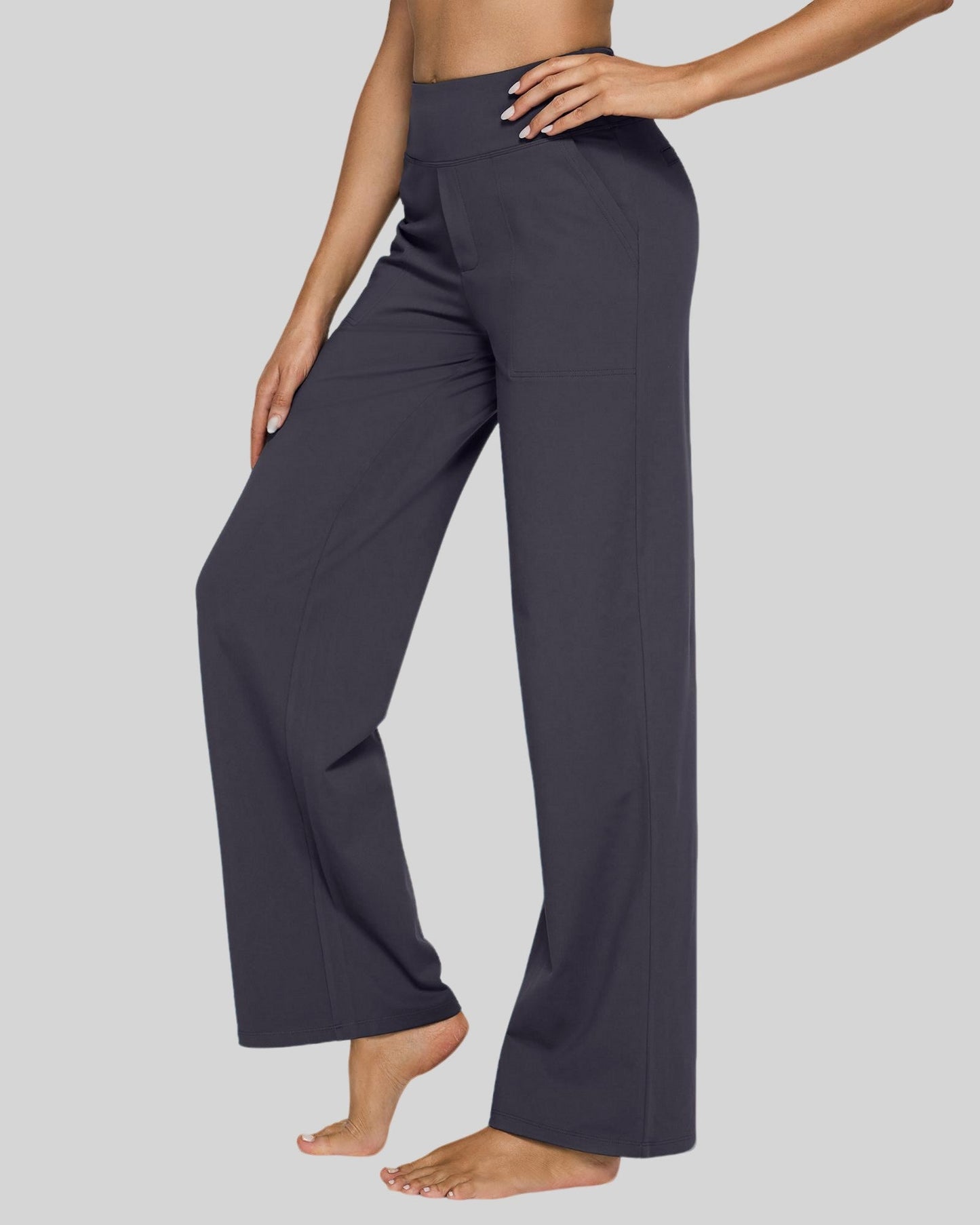 Rizon Loose High-Rise Business Casual Pants