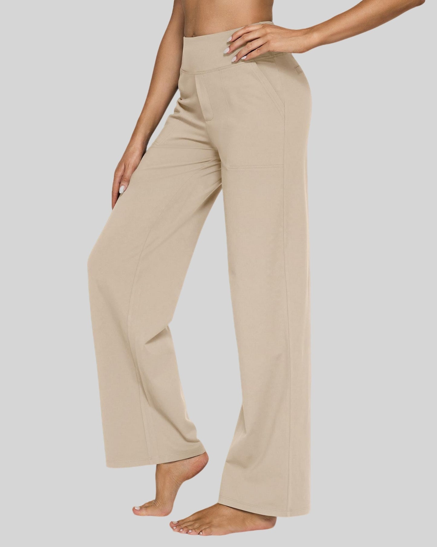 Rizon Loose High-Rise Business Casual Pants