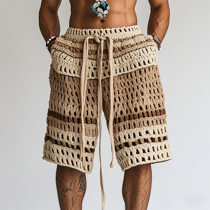 Men's Holiday Braided Beach Short
